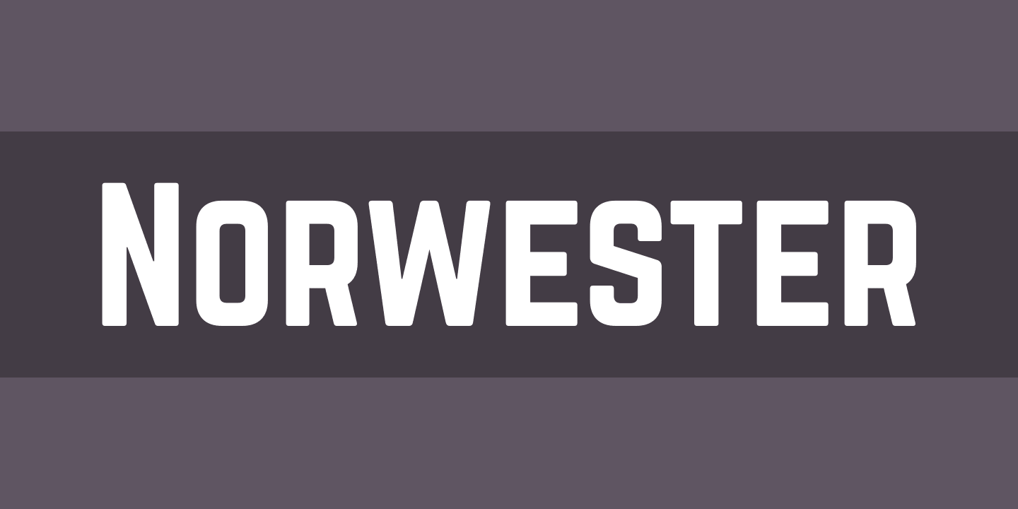 Norwester Font preview